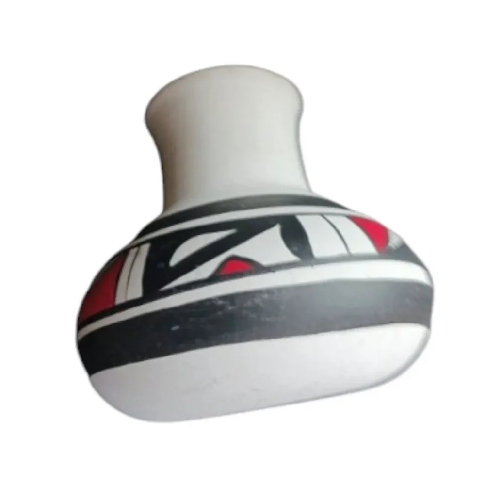 R. Galvan Handmade Mexican Art Vase Slip Polychrome Vessel Jar